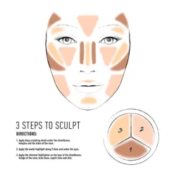 NYX PROFESSIONAL MAKE UP Contorno Maquillaje|Contouring<3 Steps To Sculpt