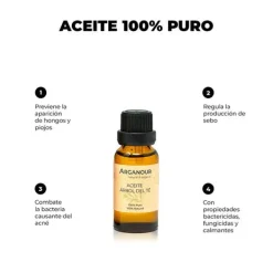 ARGANOUR Hidratantes Faciales|Cosmética Marroquí<Aceite Esencial Arbol De Té 100% Puro