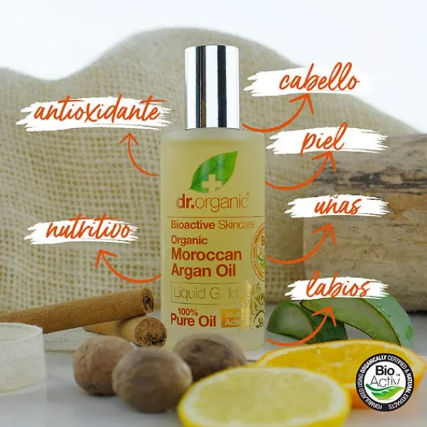 DR. ORGANIC Aceites Y Lociones|Aceites<Aceite Puro Natural De Aceite De Argán