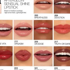 Online Afterglow Sensual Shine Lipstick Pintalabios
