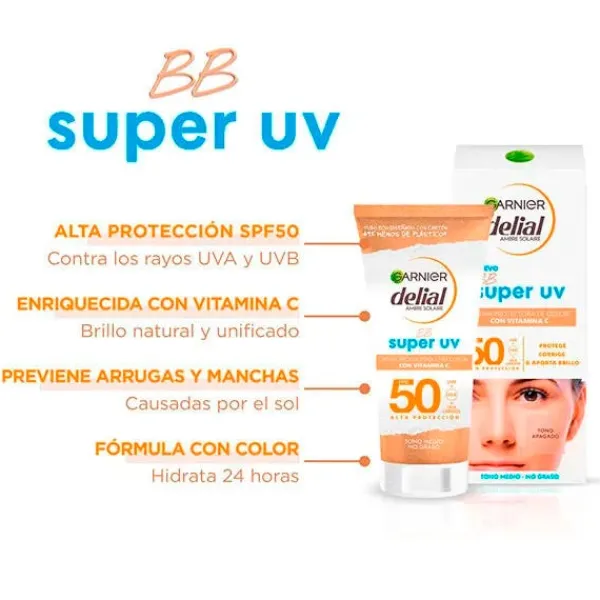 DELIAL Hidratantes Faciales|Piel Sensible<Bb Sun Spf 50