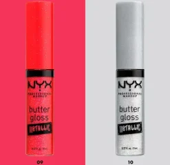 NYX PROFESSIONAL MAKE UP Gloss De Labios<Butter Gloss Metallic
