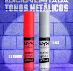 NYX PROFESSIONAL MAKE UP Gloss De Labios<Butter Gloss Metallic