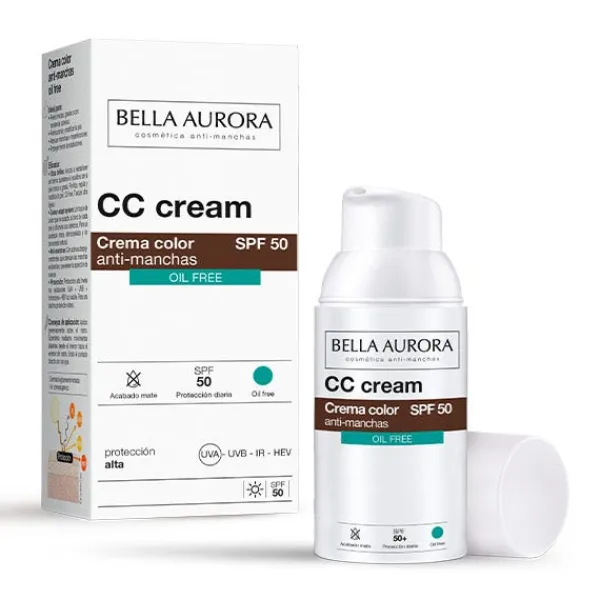 BELLA AURORA Cc Cream|Hidratación<CC Cream anti-manchas SPF50