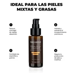 ARGANOUR Hidratantes Faciales|Cosmética Marroquí<Crema Hidratante Pieles Mixtas Y Grasas