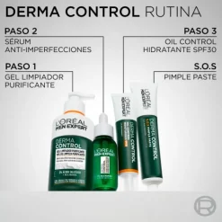 L'OREAL MEN EXPERT Hidratantes Faciales<Derma Control Gel Limpiador