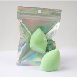 New Esponja Biselada Verde Esponjas De Maquillaje