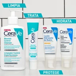 CERAVE Hidratantes Faciales|Ácido Glicólico<Gel Tratamiento Aha + Bha Acné