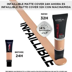 L'OREAL PARIS Bases De Maquillaje|Maquillaje Con Protección<Infalible 32H Matte Cover