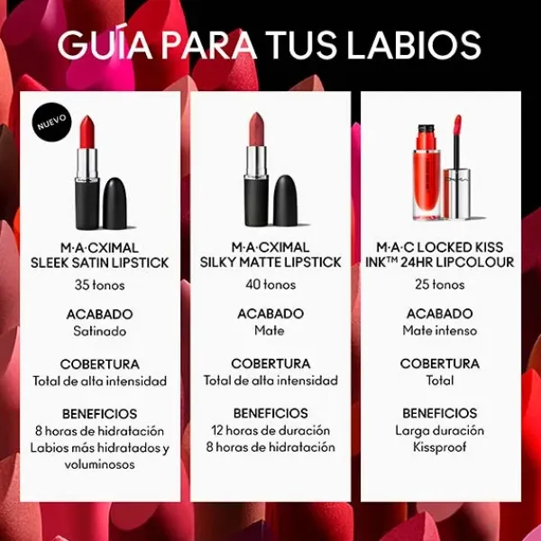 New M·A·Cximal Sleek Satin Lipstick Pintalabios