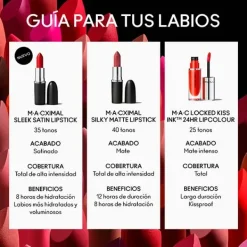 New M·A·Cximal Sleek Satin Lipstick Pintalabios