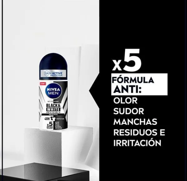 NIVEA Hidratantes Faciales|Roll On<Men Black And White Invisible Original
