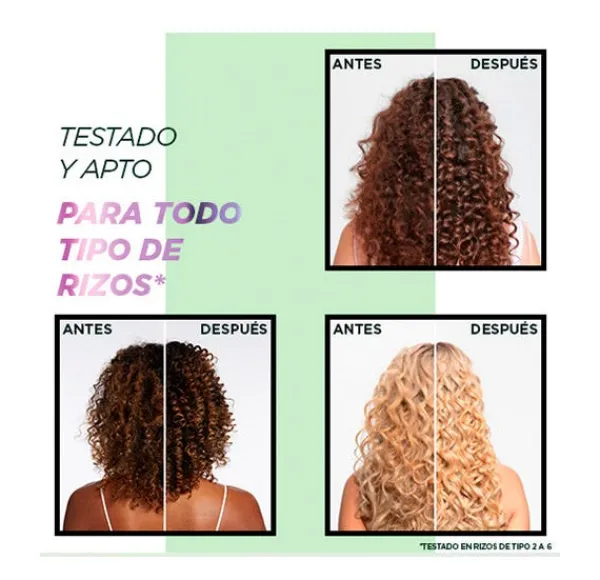 FRUCTIS Hidratantes Faciales|Cabello Rizado<Método Rizos