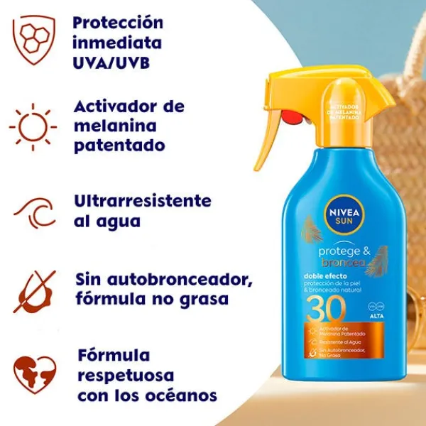 NIVEA Hidratantes Faciales|Spf 30 - 45<Protege & Broncea Activador Del Bronceado SPF 30