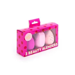 Hot Shaka Pop 3 Beauty Blenders Pink Glitter Esponjas De Maquillaje