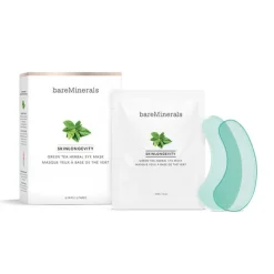BAREMINERALS Contorno Ojos|Cruelty Free<Skinlongevity Green Tea Herbal Eye Mask