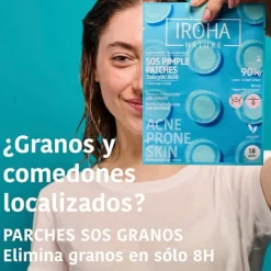 IROHA NATURE Hidratantes Faciales|Ácido Salicílico<Sos Pimple Patches