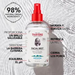 THAYERS Brumas Faciales|Cruelty Free<Unscented Facial Mist