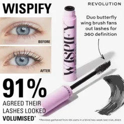 REVOLUTION Máscara De Pestañas|Cruelty Free<Wispify False Lash Mascara